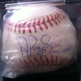 Albert Pujols Signed Baseball MLB Holo The Machine Cardinals Angels 