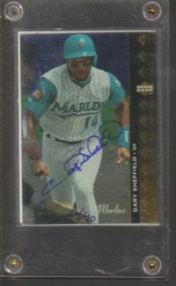 2001 SP Authentic Buyback AUTO Gary Sheffield /70