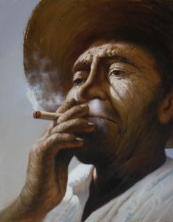   Realistic Oil Painting by Mexican Master Alfredo Gomez Tonala