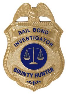 Bail Bond Investigator Bounty Hunter Badge