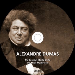 Alexandre Dumas 2 MP3 Audio Books DVD Free Shipping