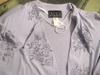 Alex Evenings Womens Plus Size Evening Jacket Stretch Lavender Beaded 