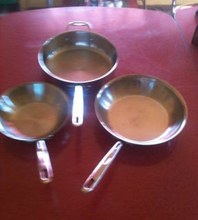 Emeril All Clad Stainless Steel Copper Core Skillet Set