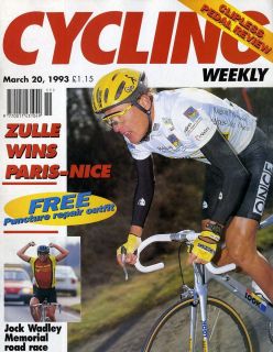   Magazine 20 3 1993 Robert Millar Alex Zulle Edwig Van Hooydonck