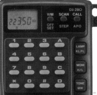 The Alinco DJ 280T RF output is 1 watt at 7.2 volts and 4 watts at 13 