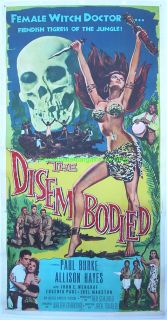 Disembodied Movie Poster 3 Sheet Allison Hayes 1958