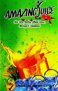 Clixters Amazing Juice Aloe Vera Barley Wheat Grass Moringa 