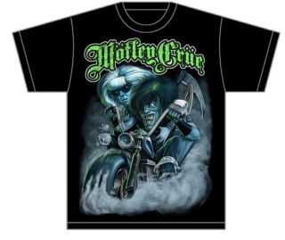 Motley Crue Biker Allister T Shirt New