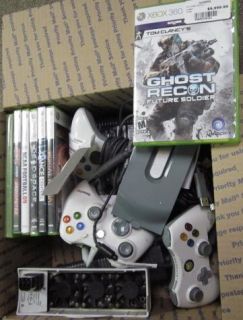   Xbox 360 Lot of 7 Defect Games 8 Defect Controllers Accessories