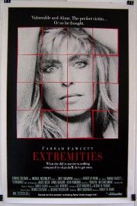 1986 EXTREMITIES Original 27 X 41 Movie Poster FARAH FAWCETT