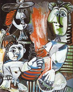 Composition after Pablo Picasso The Family, Lithograph signed by 