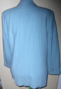 ALFRED DUNNER BEAUTIFUL BABY BLUE WOOL BLAZER SIZE 16P NWOTS!