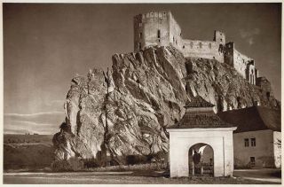 1953 Ruins Hrad Beckov Castle Slovakia Karol Plicka ORIGINAL 