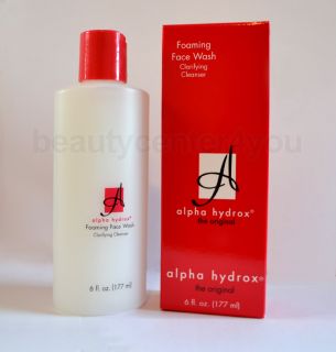 Alpha Hydrox Foaming Face Wash Clarifying Cleanser 6 FL oz 177 ml Oil 