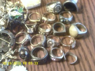 Junk Drawer Lot jewelry gp hgep Huge Lot rings scrap gold crafting