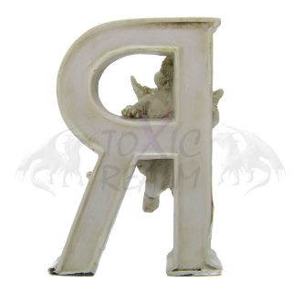   Angel Alphabet Letter Cream / White Baby Gift Cupid Letter Name TR5532