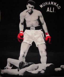 New Muhammad Ali Plush Gift Throw Blanket Knockout Boxing Poster Sonny 