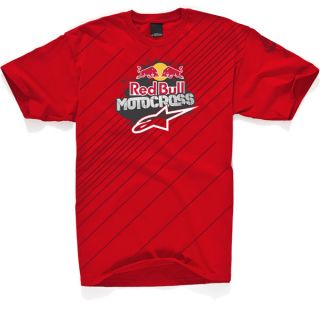 Alpinestars Red Bull Moto Collection Triumphant Tee T Shirts Red Small 