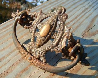 Victorian Style Ornate Drawer Pull Antique Furniture Hardware #2
