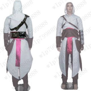 Assassins Creed 2 Altair White Anime Cosplay Costume