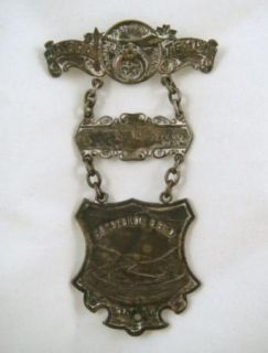   Shriners Masonic Jaffa Temple Altoona Penn Hanging Medal Badge Pin