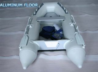   Inflatable Motor Boat Dinghy Fishing Raft with Aluminum Floor