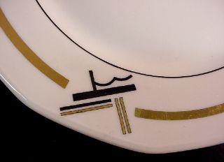 Art Deco Electro Ceramica Portugal Bread Plate Allegre
