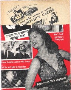 Qt Magazine 1956 Sophia Loren Rita Moreno Exploitation