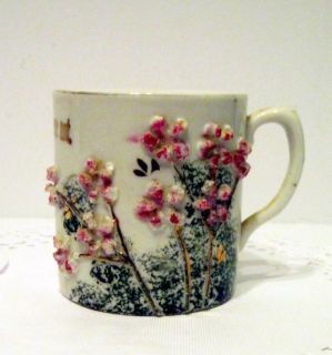 Antique Altenburg Saxony Floral Porcelain Cup Forget Me Not