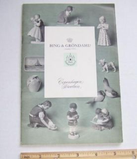 Vintage Bing Grondahl Catalog Copenhagen Porcelain