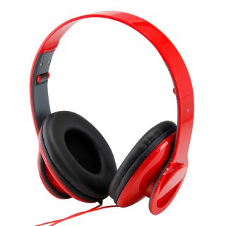 New Red High Quality Stero Headphone 3 5mm Over Ear Earphone for iPod 