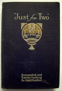Just for Two Amelie Langdon 1920 Collection of Recipes