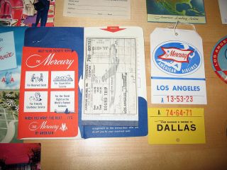 American Airlines Flight Packet 1957 The Mercury