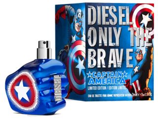 DIESEL ONLY THE BRAVE (Captain America) 2.5 oz EDT Men Cologne