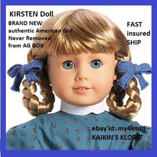 New 18 in American Girl Doll Kirsten Doll and Book No X