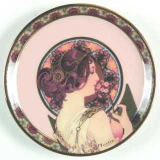 Goebel Artis Orbis Alphonse Mucha Lady w Primrose Plate