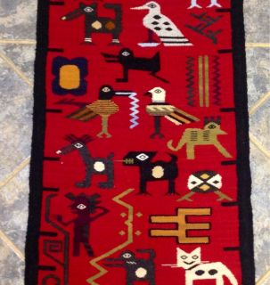   Vintage Navajo Rug Native American Indian Blanket Navaho Wool