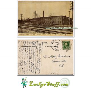 American Fork and Hoe Factory North Girard PA 1915 Postcard 