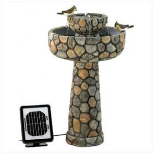 Outdoor Waterfall Water Fountain Solar Electric Pump S