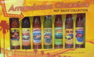 AMERICAN CLASSIC Hot Sauce Gift Set ~ HONORS Classic CARS! Great 