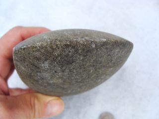   Authentic Native American Carved Granite Stone Celt Tool