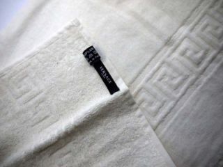 Versace Home Towel Set White Medusa 5 Pcs Bath Hand Face Towels New 