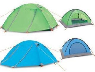 person tent double layer double door aluminum pole tents outdoor 