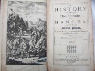 1687 Cervantes DON QUIXOTE de la MANCHA * 1st Illustrated Edition in 