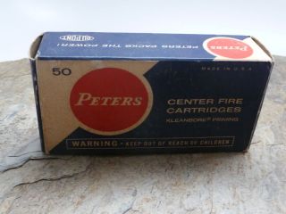 Vintage Peters 38 Special Ammo Cartridge Box