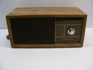 Vintage Amway Amgard Alarm System Control Box Wood Grain Model E8496 