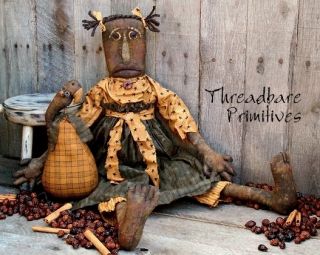 Pattern Primitive Prudence and Pear Black Doll TBP
