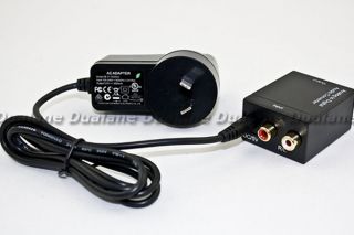 Analog RCA to Digital Optical Coaxial Toslink Audio Converter