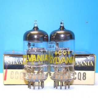 6CQ8 Sylvania NOS amplifier radio ham cb vintage vacuum tubes 4 tube 