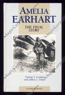 Loomis Amelia Earhart Aviation Pilot Airplane Aviatrix Disappear Large 